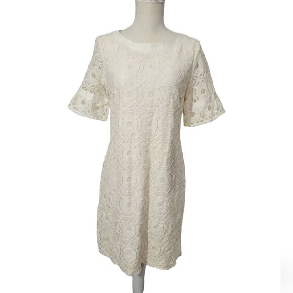 Liz claiborne ivory lace dress - Picture 1 of 10
